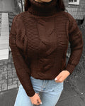 Trui Dames Coltrui Kabelbreisel Relaxed Fit