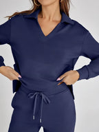 Tweedelige Set Dames Lange Mouwen Relaxed – Co-ord Set