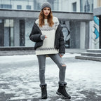 Miss | Snowboots Dames Hoge Schacht Bontkraag Gripzool