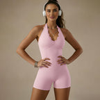 Jumpsuit Dames Kanten V-hals Sneldrogend Sportief