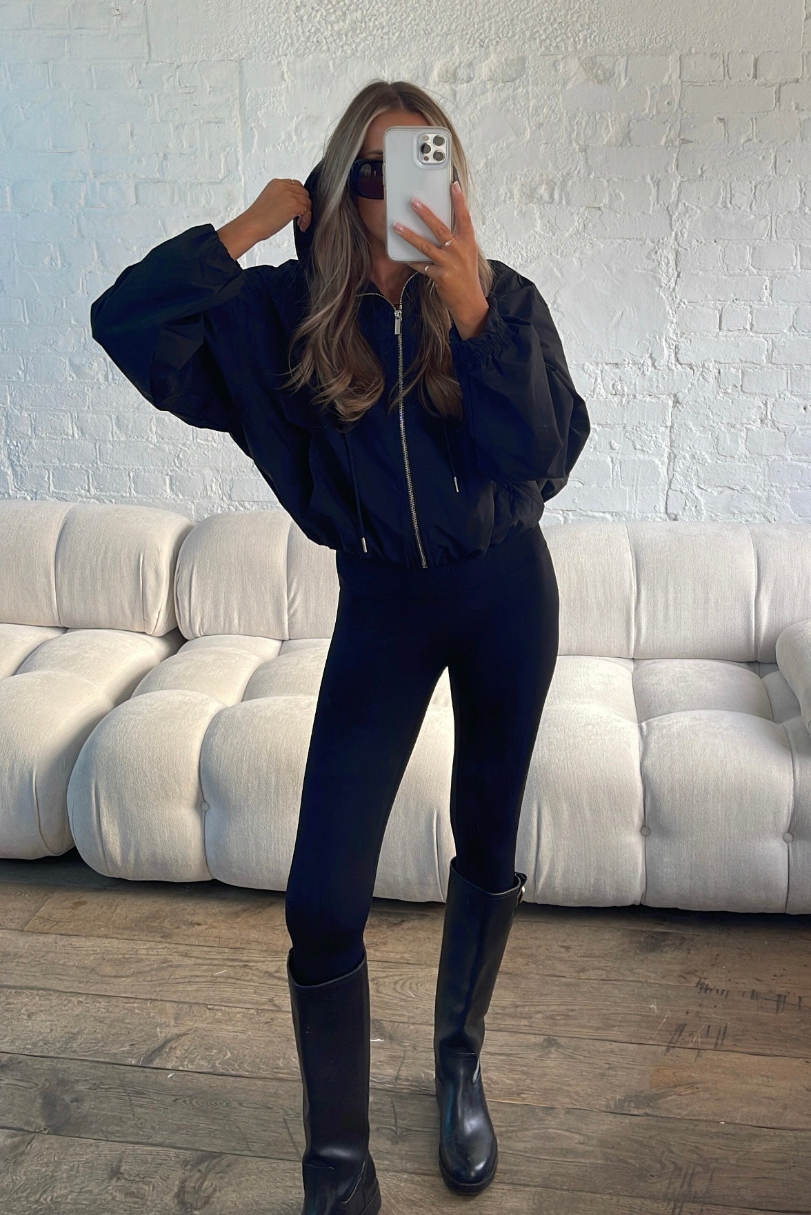Windjas Dames Oversized Capuchon Ritssluiting