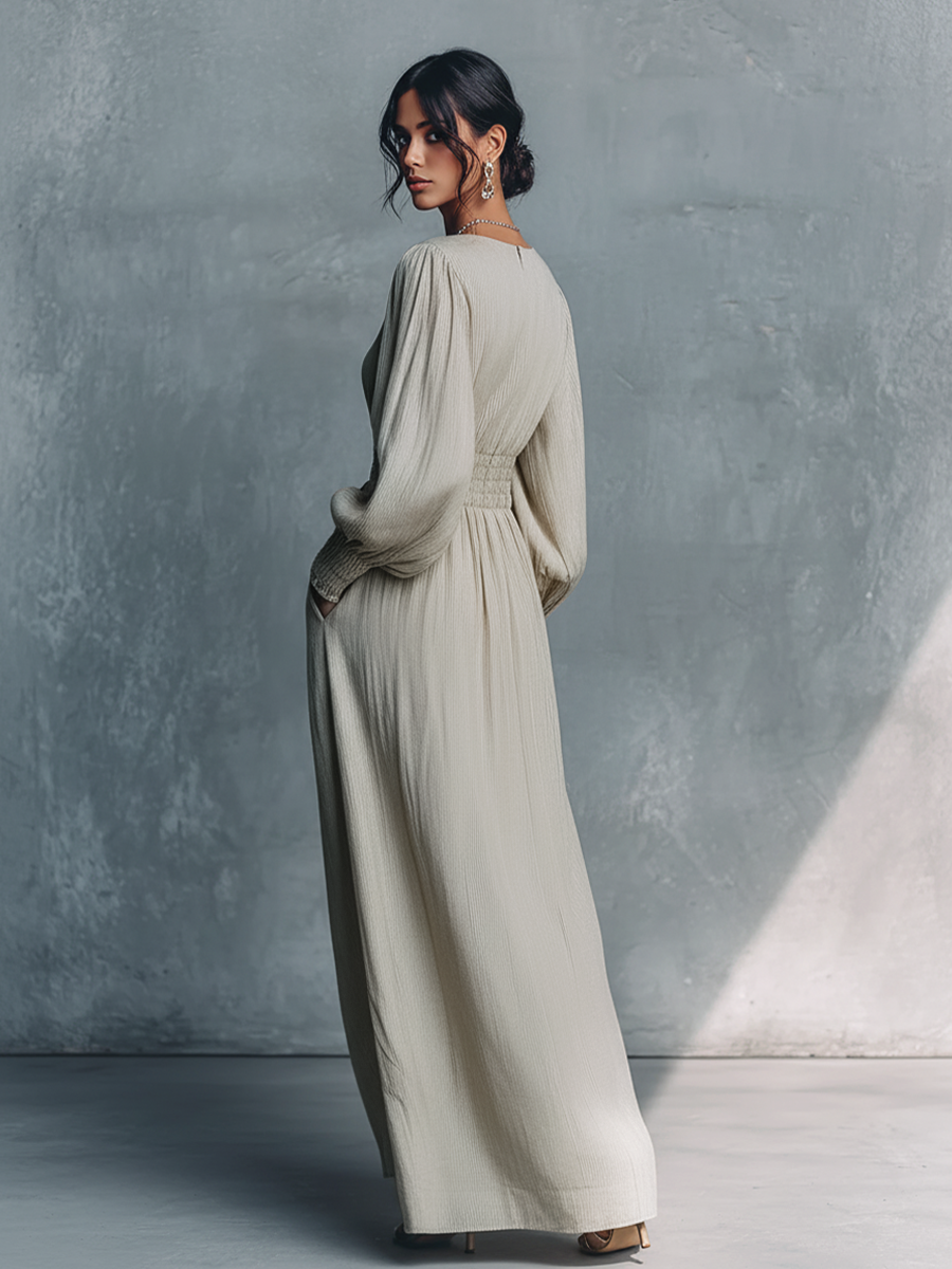 Miss | Jurk Dames Maxi Everyday - Linnen