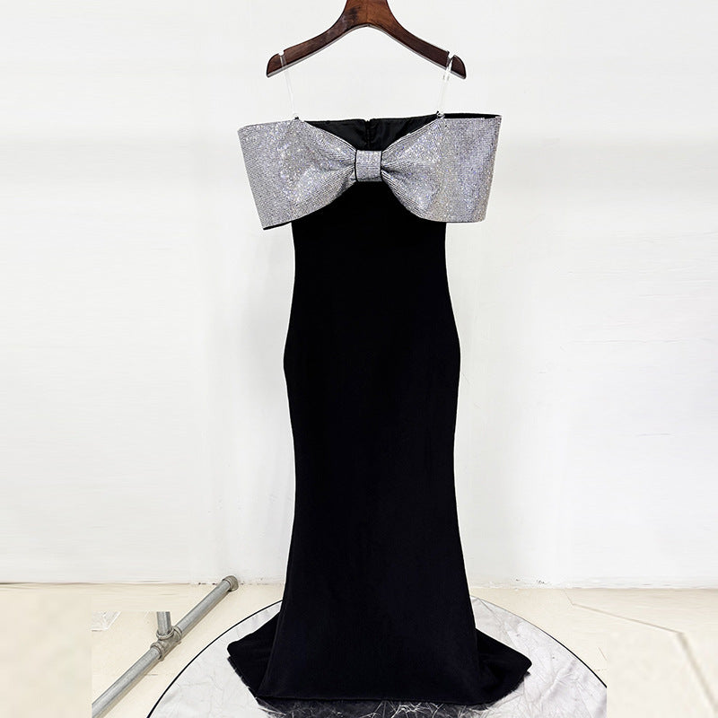 Jurk Dames Off-Shoulder Mermaid Vloerlang Galajurk