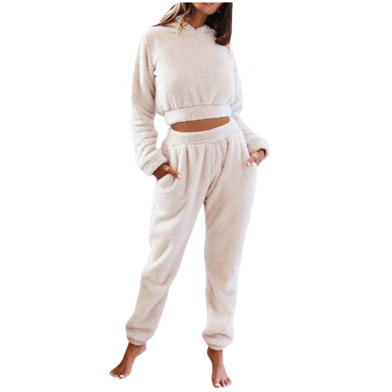 Co-ord set Dames Pluche Capuchon Casual Streetwear
