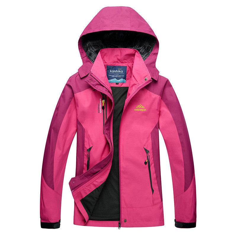 Outdoorjas Dames Waterdicht met Capuchon Regular Fit