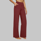 Miss | Broek Dames Hoge Taille Rechte Pijpen met Zakken