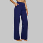 Miss | Broek Dames Hoge Taille Rechte Pijpen met Zakken