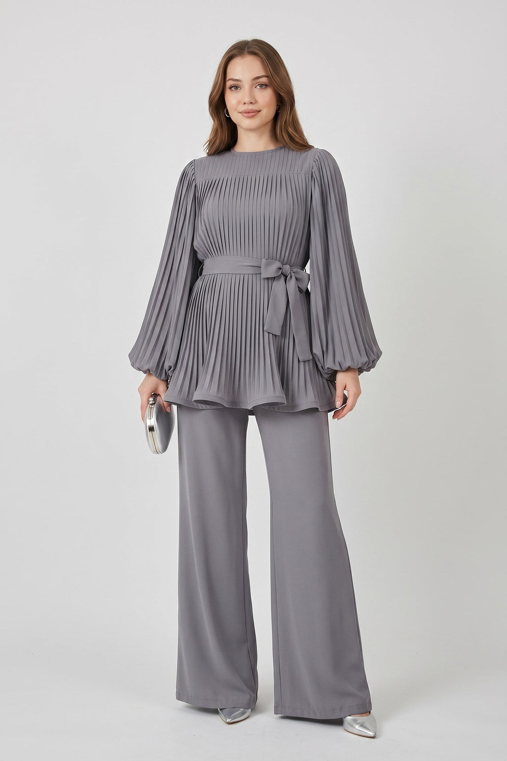 Miss | Tweedelige Set Dames Top + Flared Broek – Co-ord Set