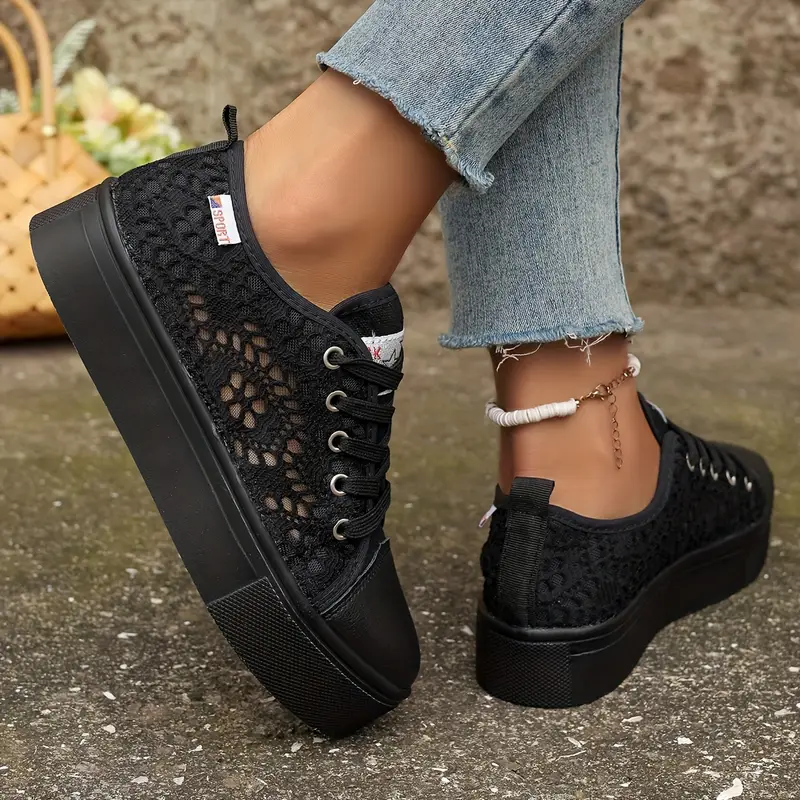 Sneakers Dames Brede Teenruimte Ergonomisch Voetbed