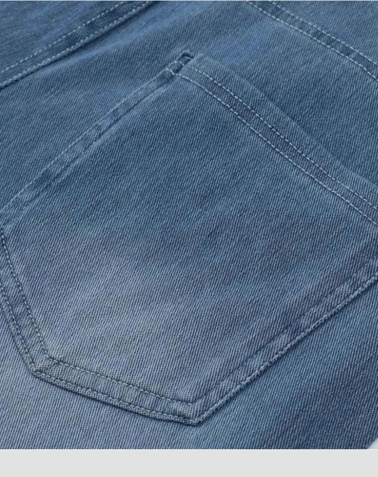 Miss | Jeans Dames Hoge Taille Elastische Tailleband - Denim