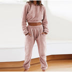 Co-ord set Dames Pluche Capuchon Casual Streetwear