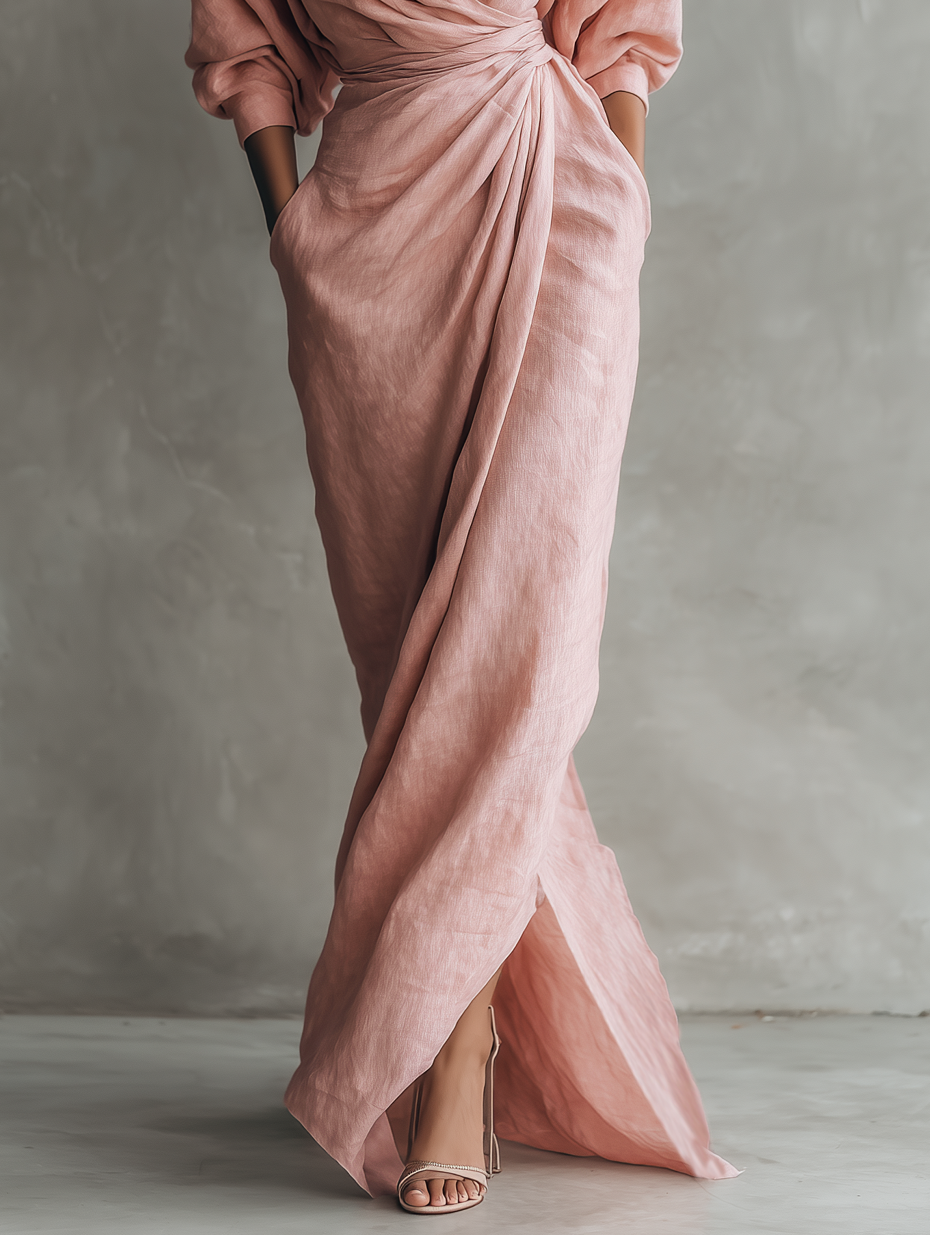 Miss | Jurk Dames Maxi - Linnenmix