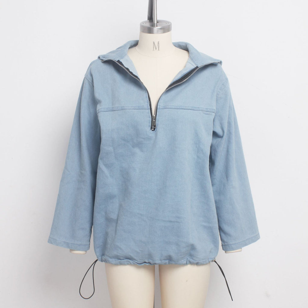 Hoodie Dames Oversized Vleermouwen Rits Capuchon