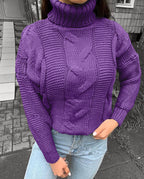Trui Dames Coltrui Kabelbreisel Relaxed Fit