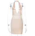 DA 3055B Sexy Backless V-Necked Fashion Slimming Dress