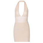DA 3055B Sexy Backless V-Necked Fashion Slimming Dress