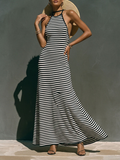 Miss | Jurk Dames Maxi Gestreept - Stretch