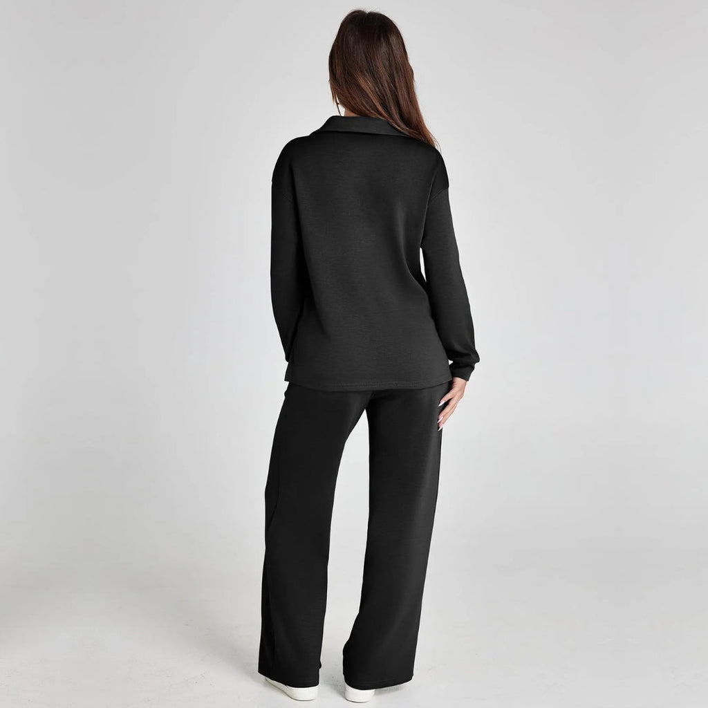 Miss | Loungeset Dames Off-Shoulder Wijde Broek