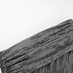 Jurk Dames Feestelijk Glanzend met Transparante Mouwen - Polyester