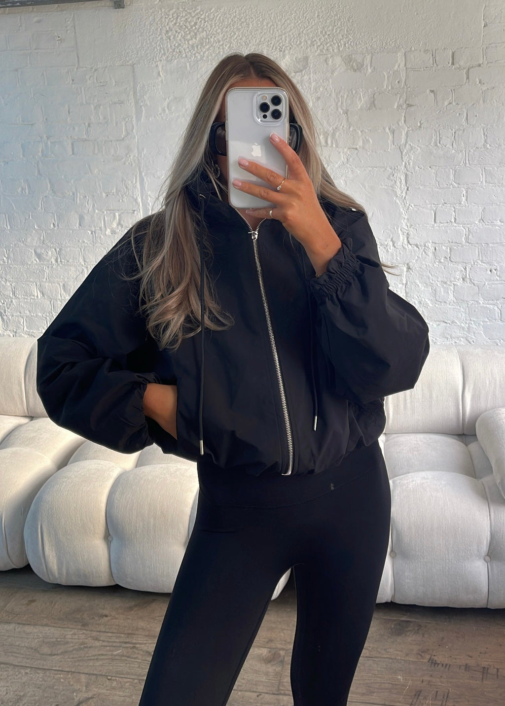 Windjas Dames Oversized Capuchon Ritssluiting