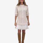 Jurk Dames Herfst/Winter Gebreid Midi - Gebreid