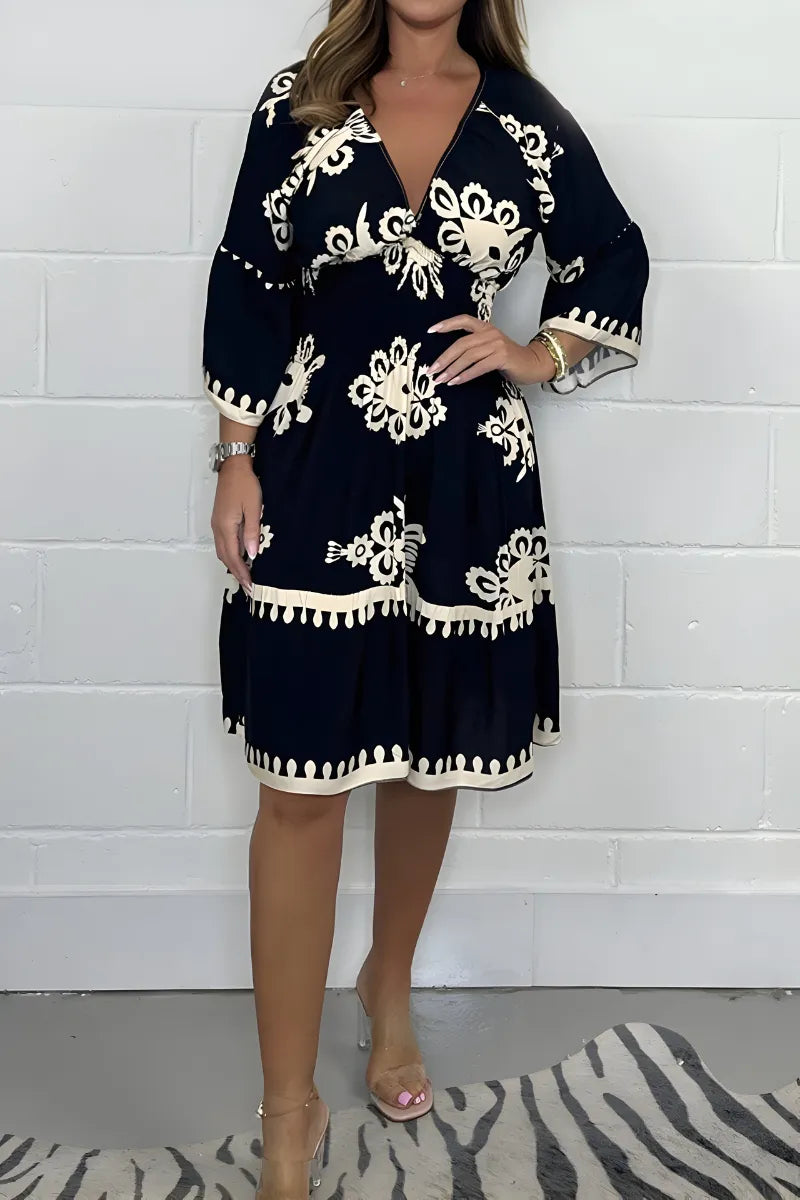 Sukienka damska w letnim stylu boho - poliester