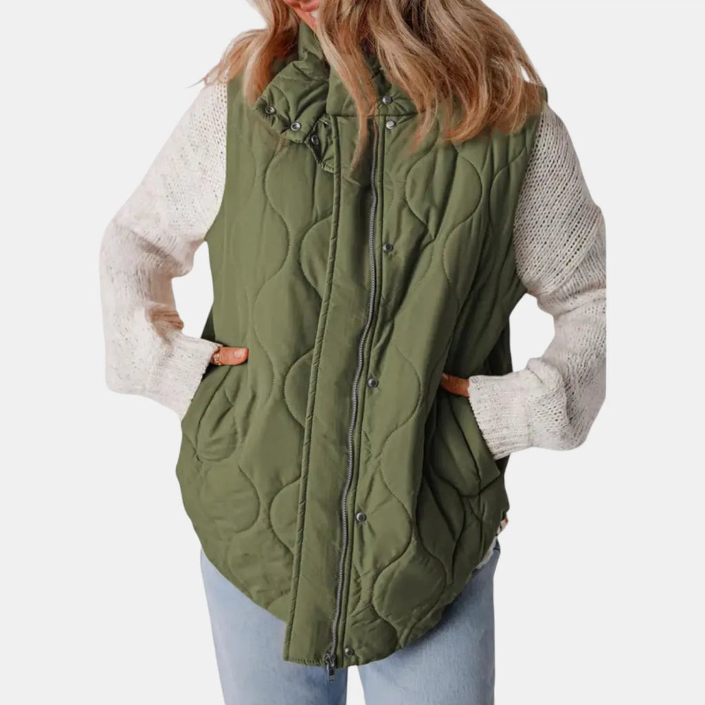 Miss | Bodywarmer Dames Gewatteerd Afneembare Capuchon
