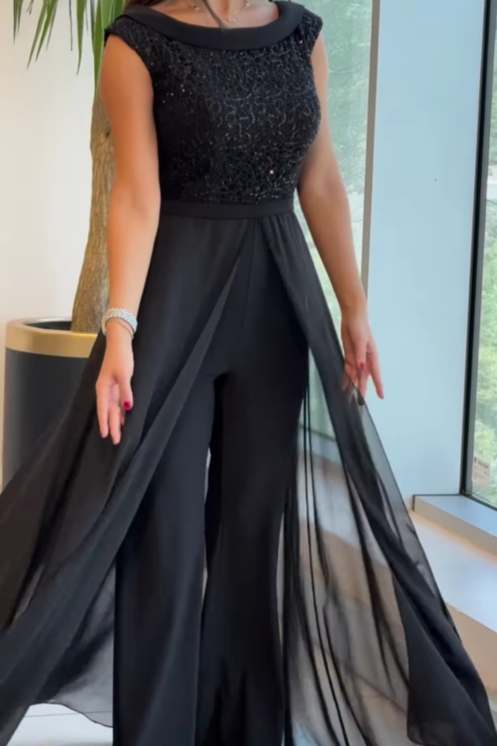 Jumpsuit Dames Mouwloos Gestructureerd Veelzijdig - Polyester