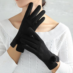 Handschoenen Fluweel Dames Warm Winter