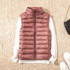 Bodywarmer Dames Lichtgewicht Slim Fit Plooidetails