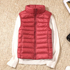 Bodywarmer Dames Lichtgewicht Slim Fit Plooidetails