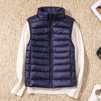 Bodywarmer Dames Lichtgewicht Slim Fit Plooidetails