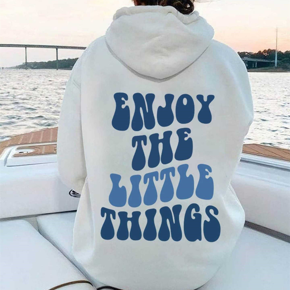 Hoodie Dames Oversized Backprint Loose Fit