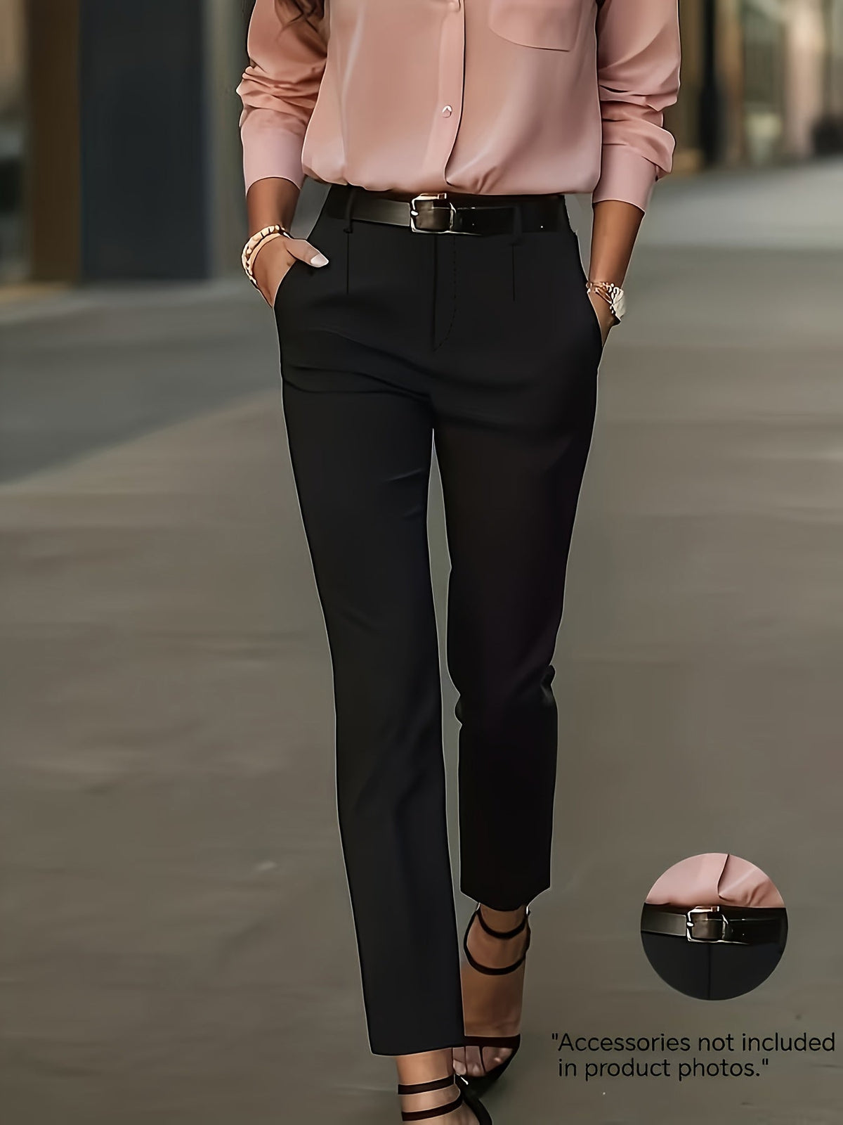 Miss | Broek Dames Slim-Fit Hoge Taille Taps Toelopende Pijpen