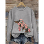 Hoodie Dames Ronde Hals Relaxed Fit Lange Mouw