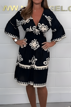 Jurk Dames Zomerse Boho-Stijl - Polyester