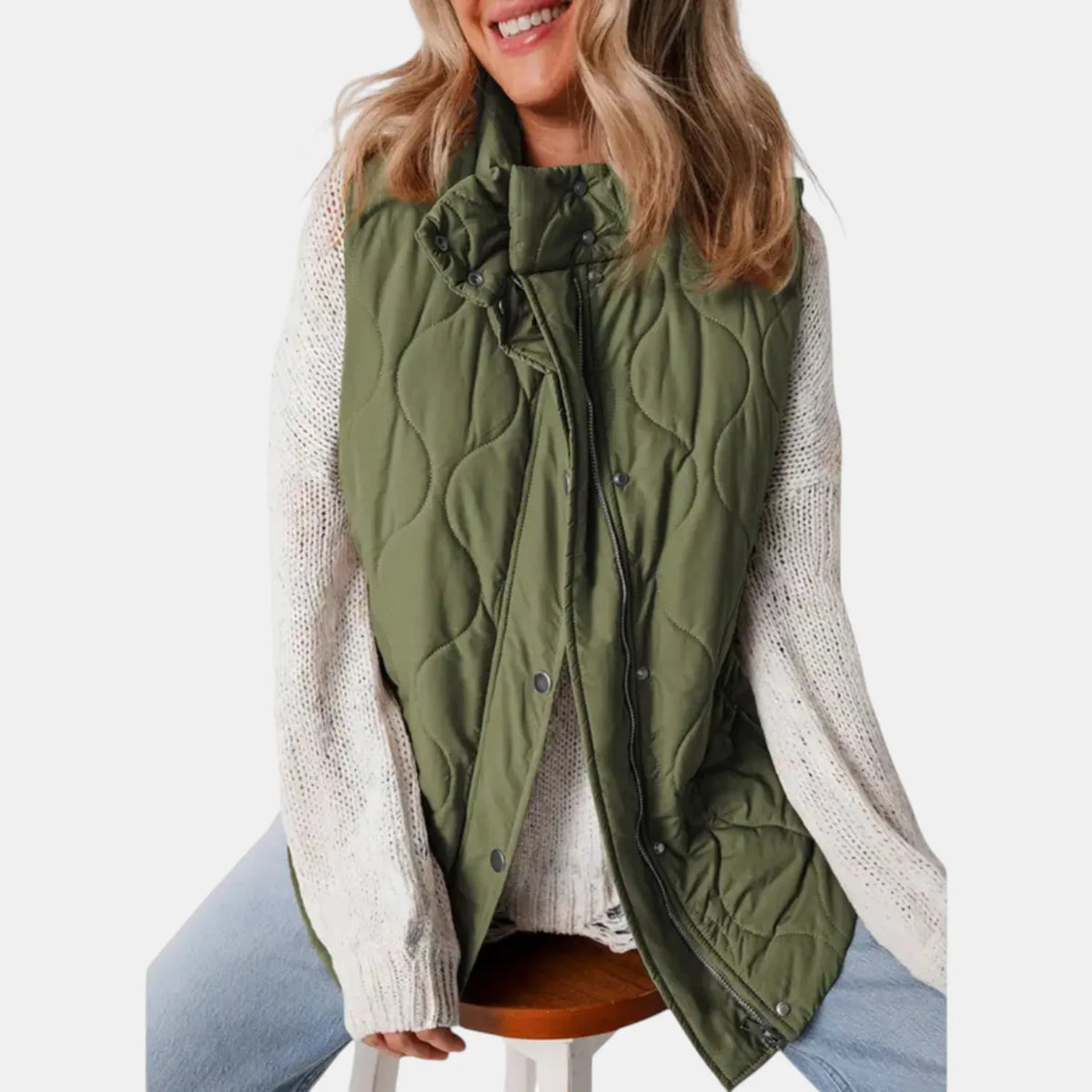 Miss | Bodywarmer Dames Gewatteerd Afneembare Capuchon