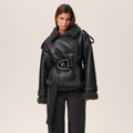 Jas Dames Sherpa Oversized met Ceintuur