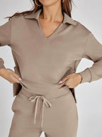Tweedelige Set Dames Lange Mouwen Relaxed – Co-ord Set