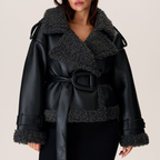 Jas Dames Sherpa Oversized met Ceintuur