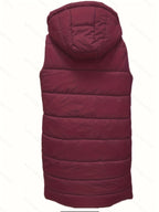 Miss | Bodywarmer Dames Lang Gewatteerd Capuchon Losvallend