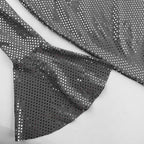 Jurk Dames Feestelijk Glanzend met Transparante Mouwen - Polyester