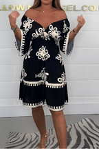 Jurk Dames Zomerse Boho-Stijl - Polyester