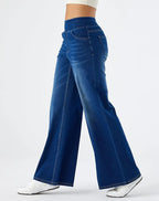 Miss | Jeans Dames Hoge Taille Elastische Band - Denim