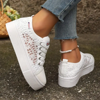 Sneakers Dames Brede Teenruimte Ergonomisch Voetbed