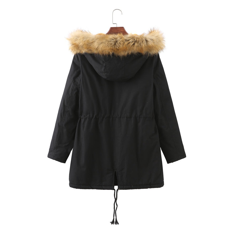 Jas Dames Oversized Capuchon Fleece-gevoerd Plus Size