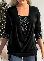 Blouse Dames Pailletten Eigentijds Veelzijdig