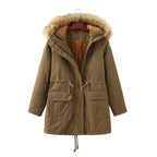 Jas Dames Oversized Capuchon Fleece-gevoerd Plus Size