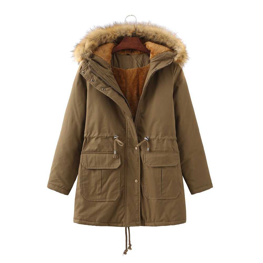 Jas Dames Oversized Capuchon Fleece-gevoerd Plus Size