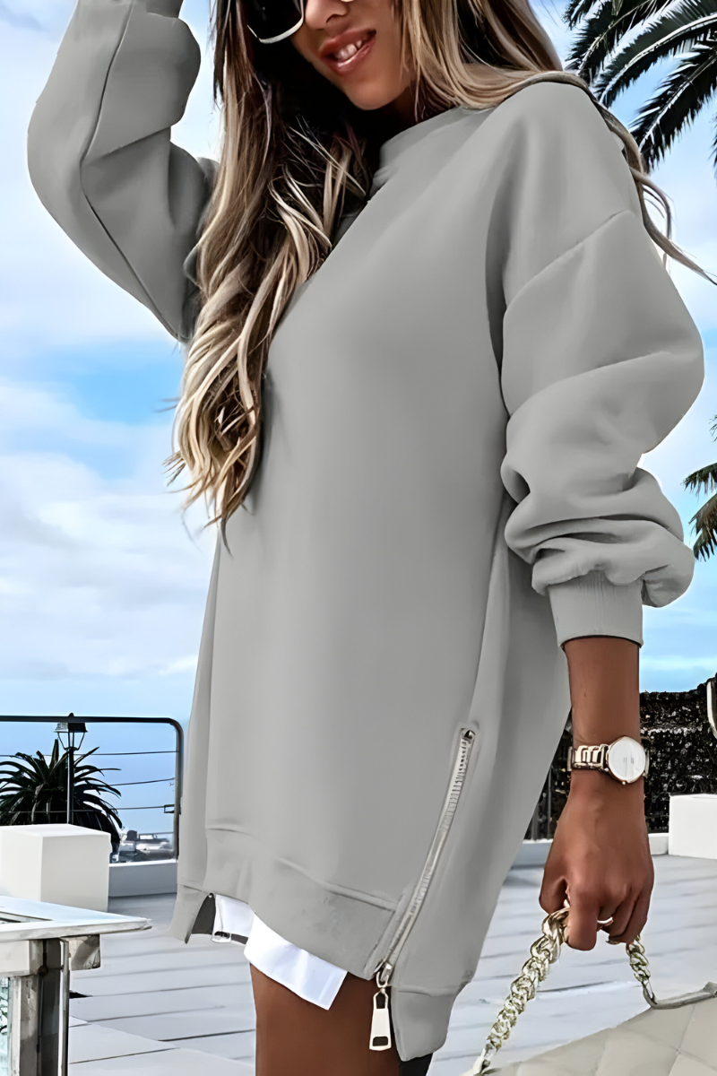 Hoodie Dames Oversized Zijrits Casual